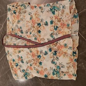 TEA N ROSE Chiffon Open-Front Cardigan